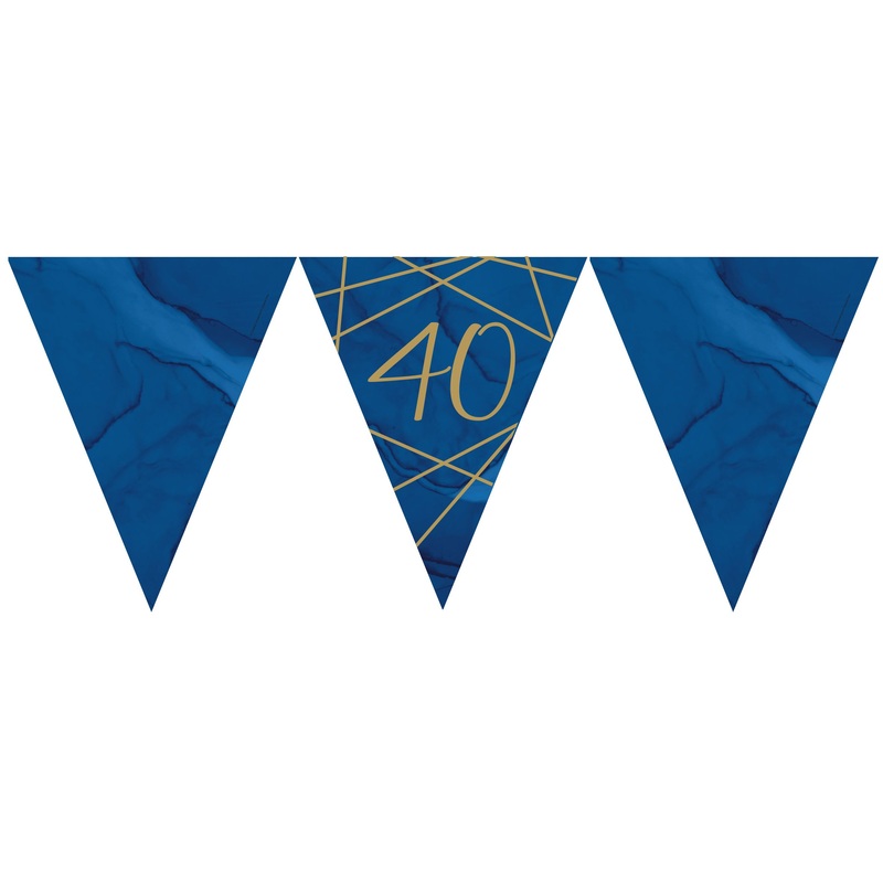 Luxurious 40th Birthday pennant chain 3.7m