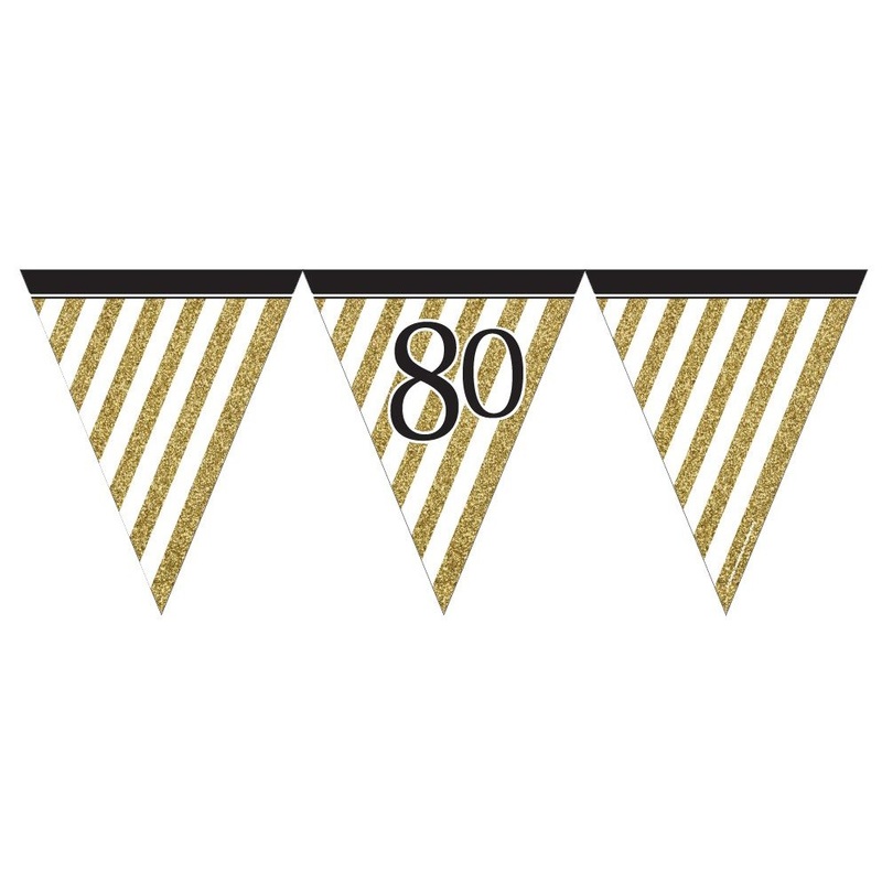 Magical 80th Birthday pennant chain 3.7m