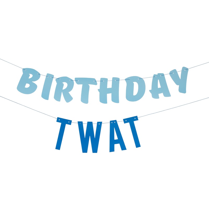Nasty Birthday Twat Garland 1.5m