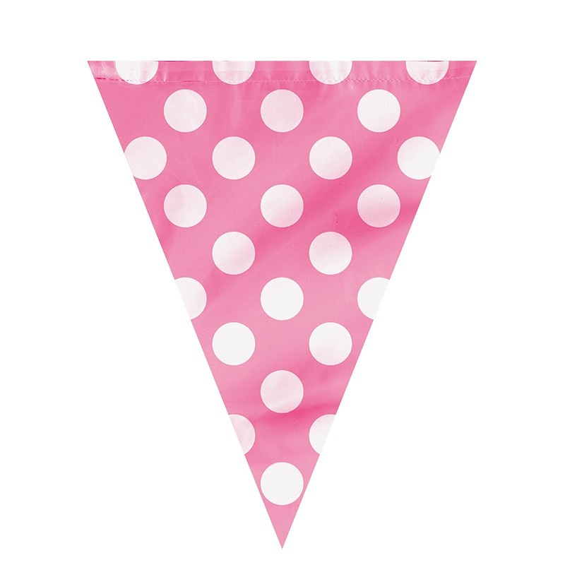 Pennant chain Tiana Pink Dotted 365cm