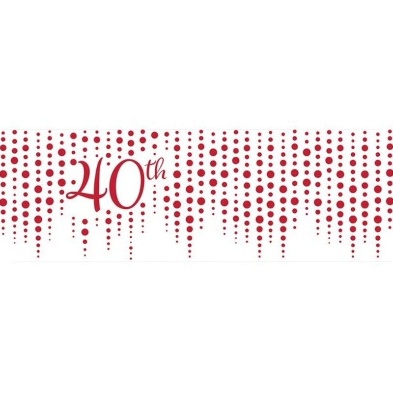 Ruby wedding banner 1.5m