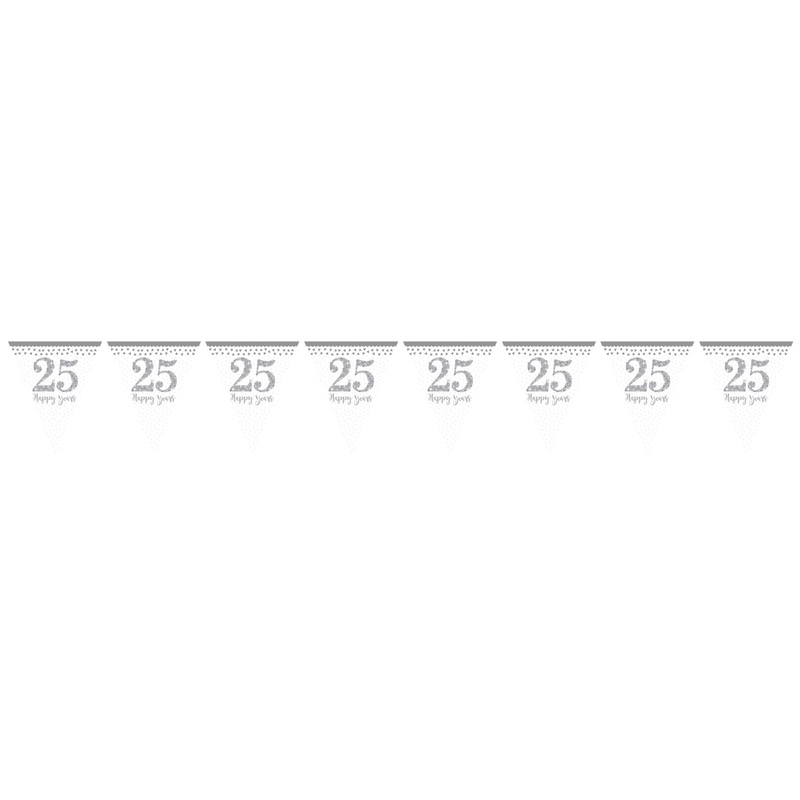 Sparkling 25 Years pennant chain