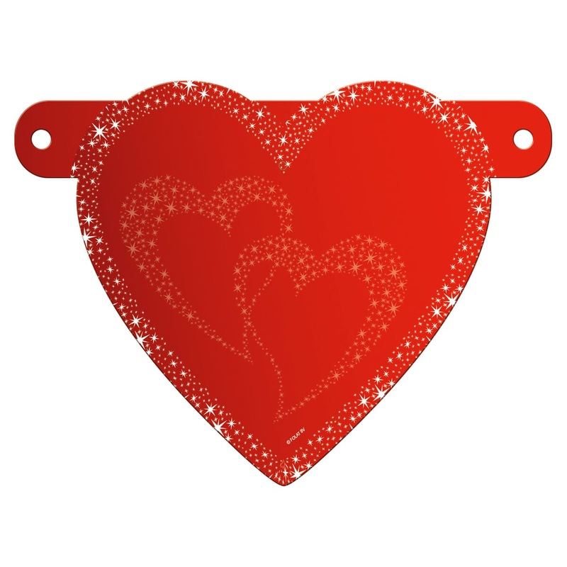 Sparkling heart for garlands