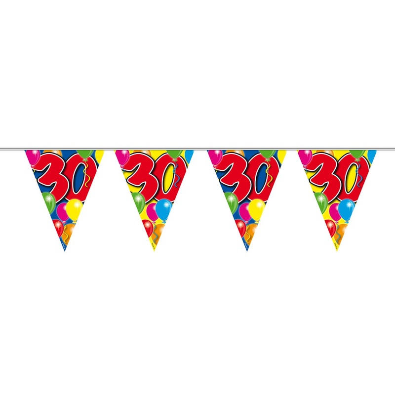 Spectacular 30th Birthday pennant chain 10m