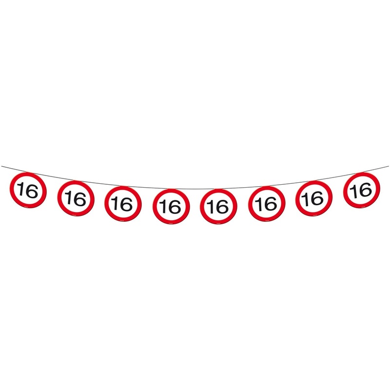 Traffic sign 16 pennant chain 12m