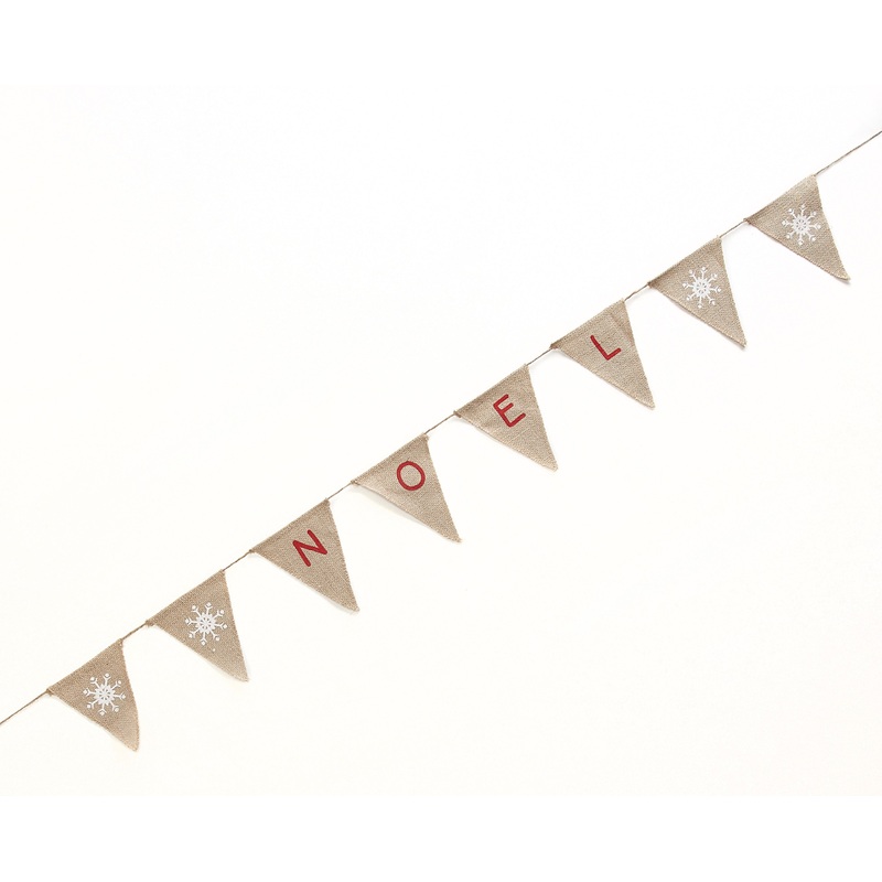 Vintage Christmas Noel pennant chain 1.5m