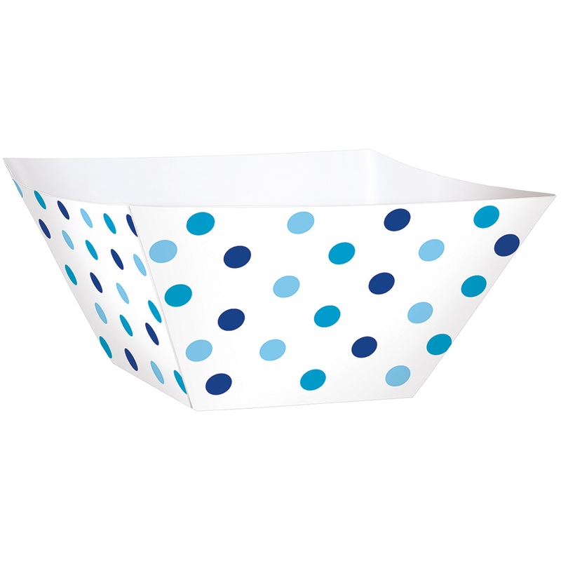 24 mini dessert bowls blue