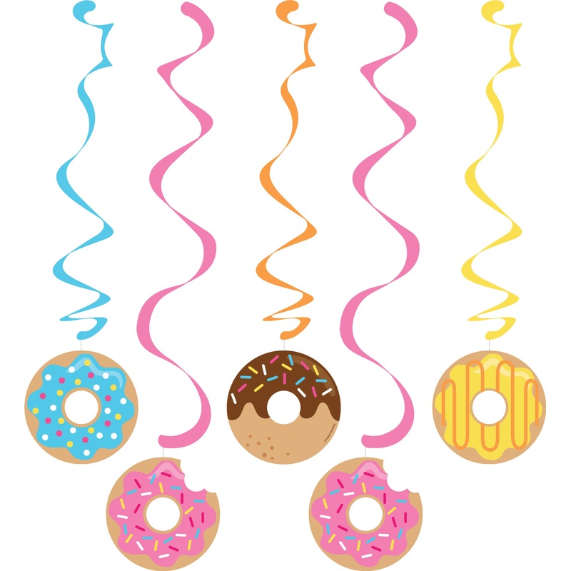 3 Donut Candy Shop spiral hangers