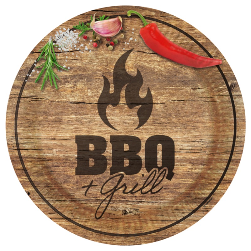 8 Meistergriller paper plates 23cm