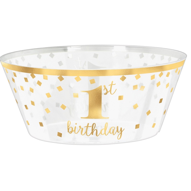 Goldstar 1st Birthday bowl 25cm