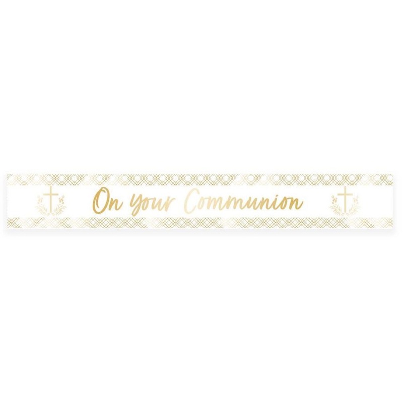 On your communion banner 2.7m
