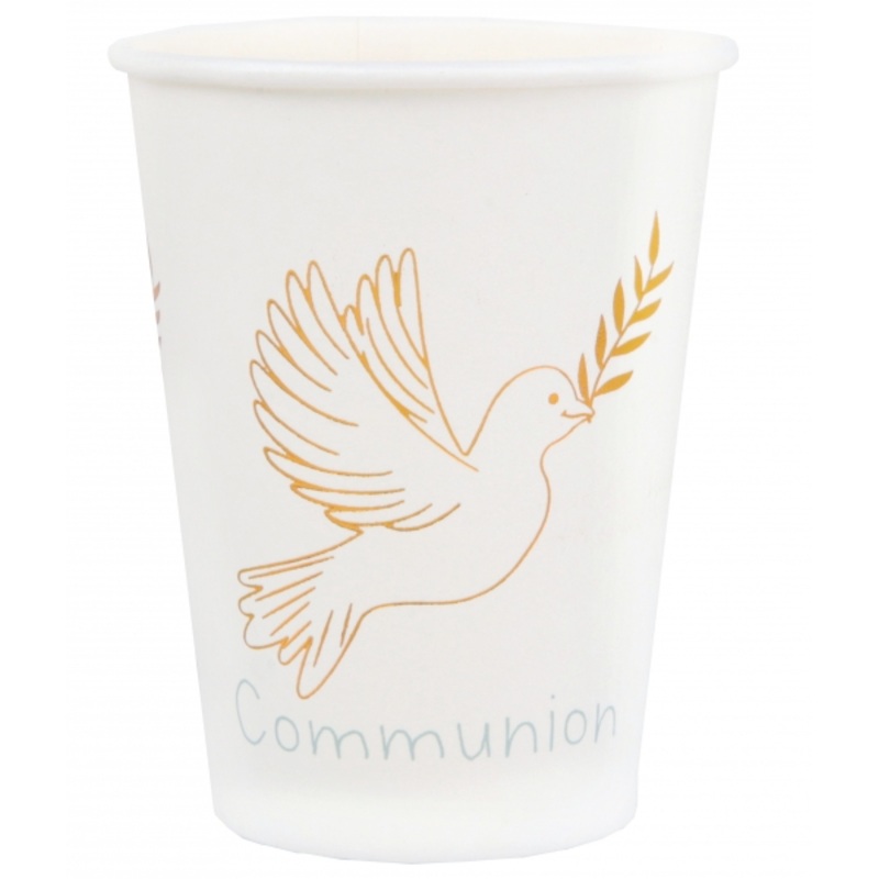 10 Blessed Communion paper cups 270ml