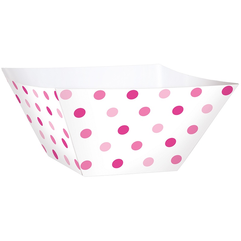 24 mini dessert bowls pink