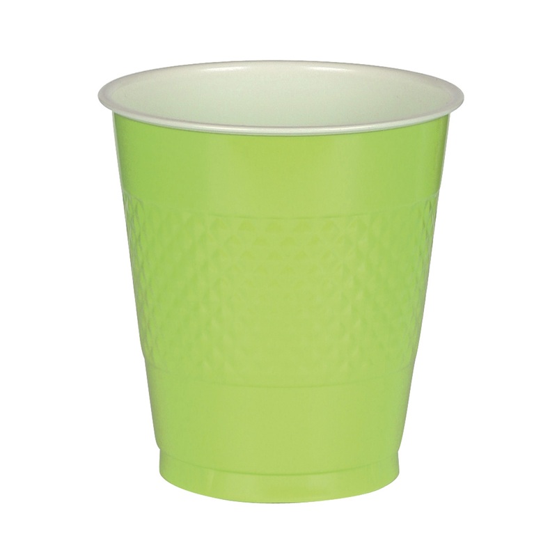50 plastic cups kiwi 473ml