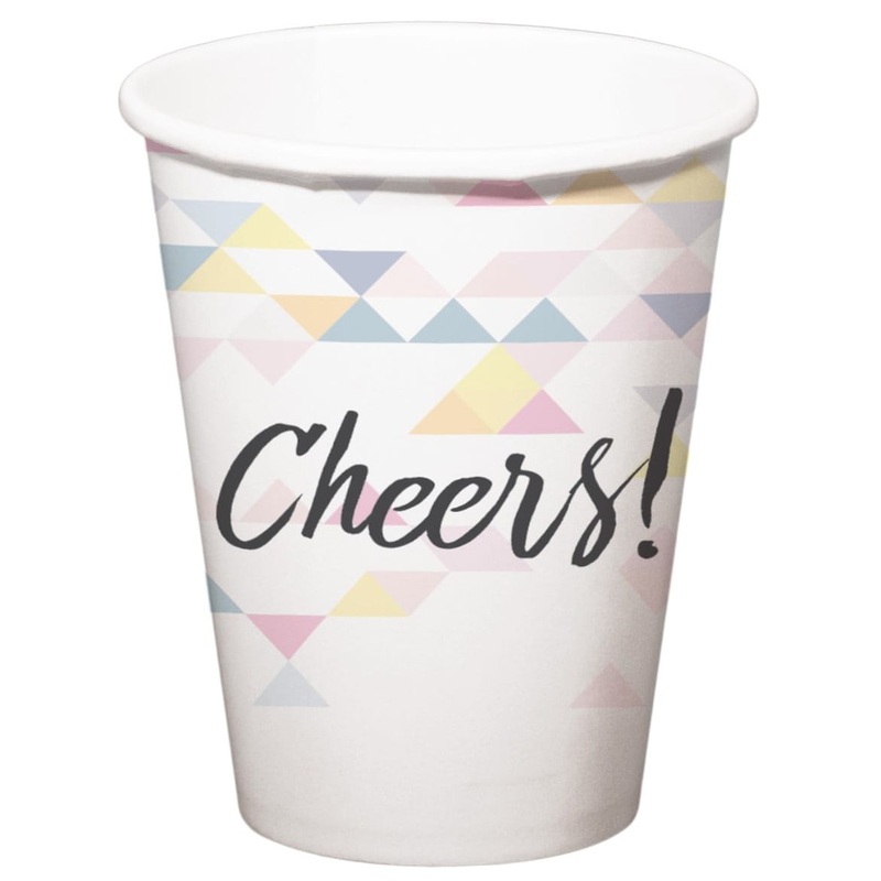 6 Cheers paper cups 250ml