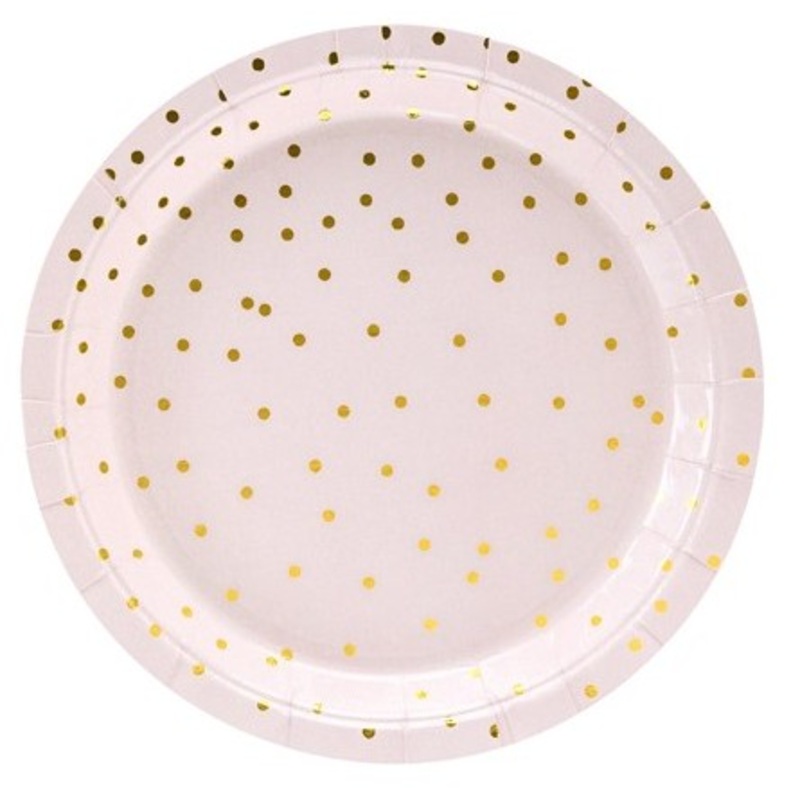 6 Party Queen Paper Plates pink 18cm