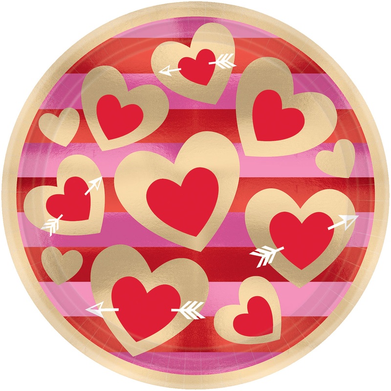 8 Be my piece of gold paper plate 23cm