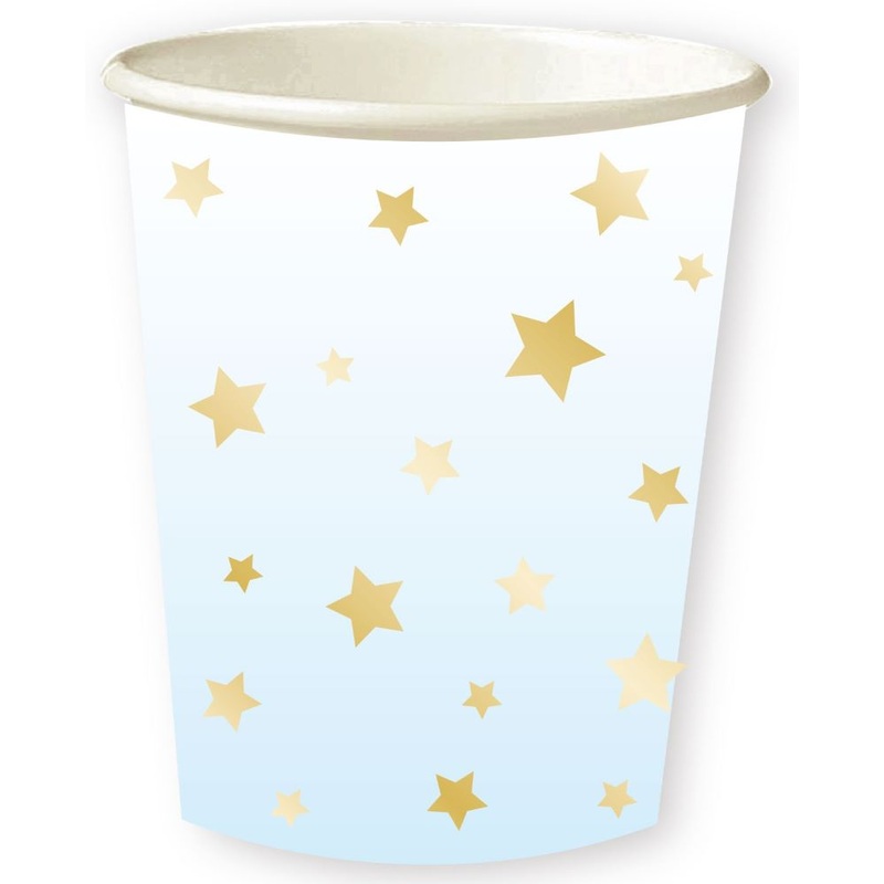 8 cups Blue Royal First Birthday 250ml