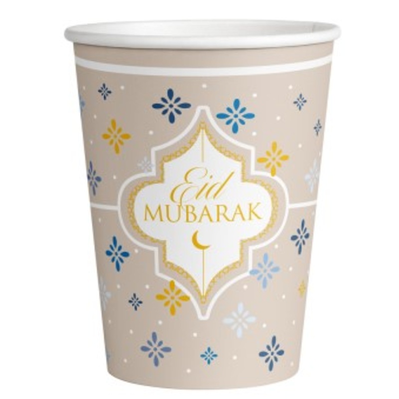 8 elegant holiday greeting paper cups