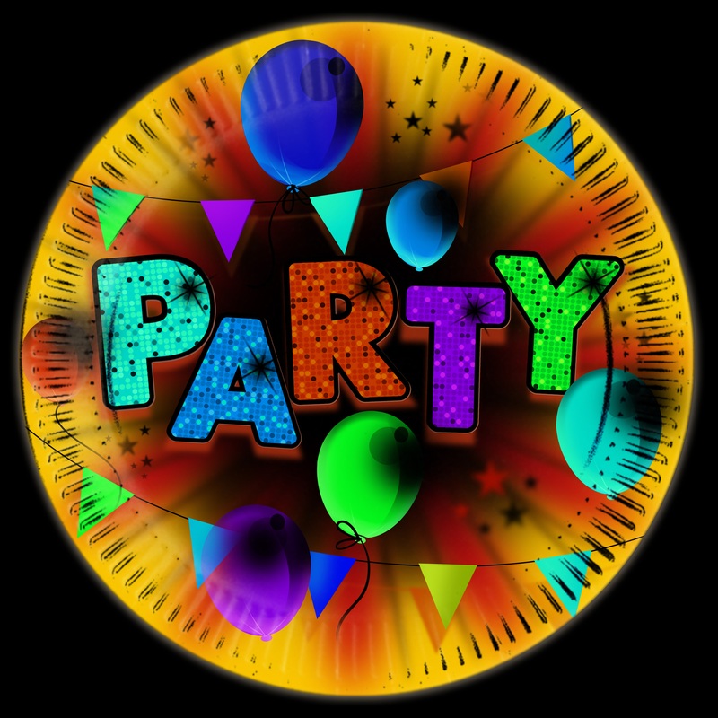 8 Fabulous Partytime paper plates 23cm