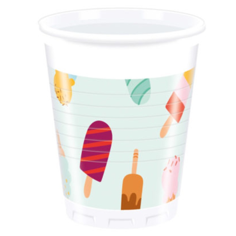 8 ice cream cups 200ml