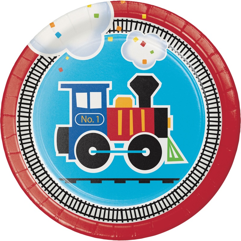 8 locomotive tuff tuff paper plates 18cm