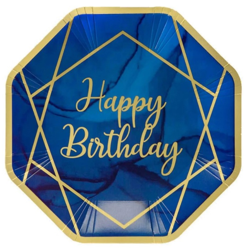 8 Luxurious Birthday paper plates