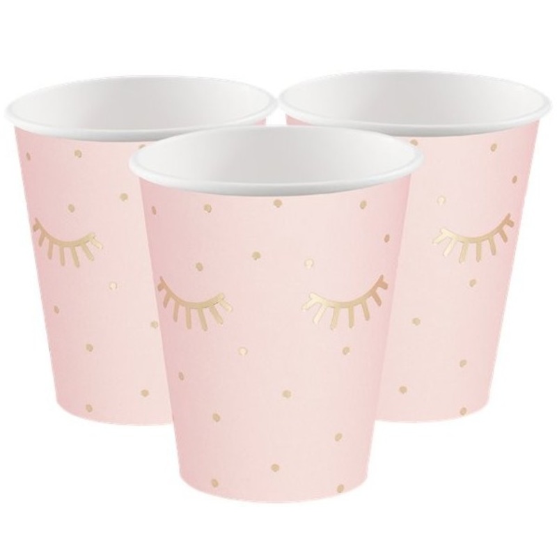 8 Pamper Party paper cups 250ml