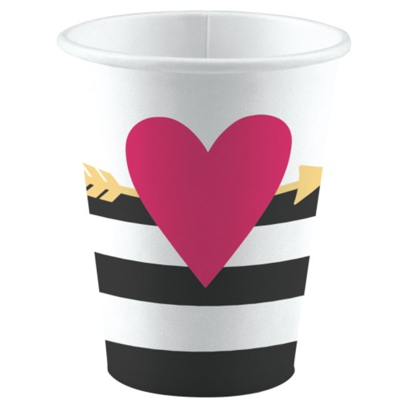 8 paper cups Little Love 250ml
