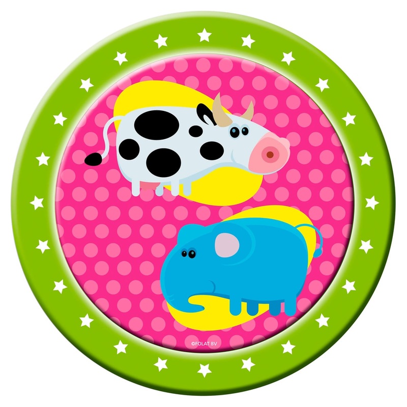 8 paper plates Animal Party