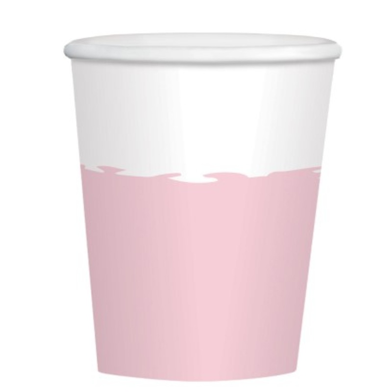 8 party cups rose gold 250ml