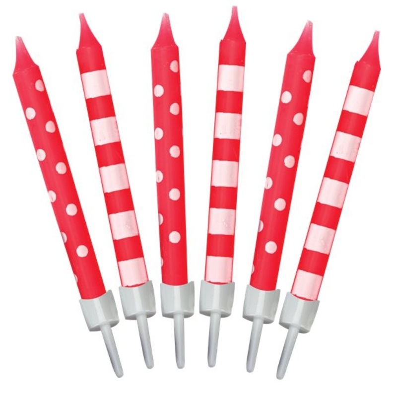 12 birthday child cake candles red