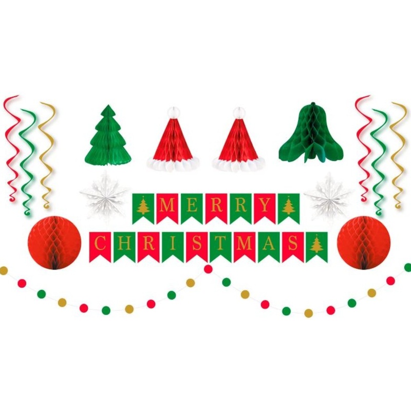16-piece Christmas decoration kit