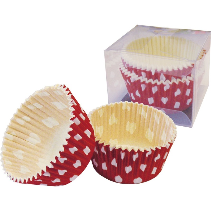 24 points Paulina red muffin molds