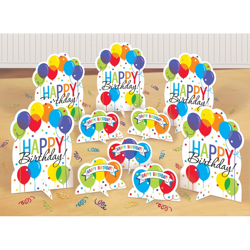 Birthday balloon party table decoration set 11 pieces