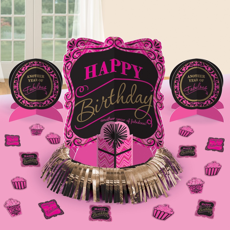 Fabulous Birthday table decoration set 23 pieces