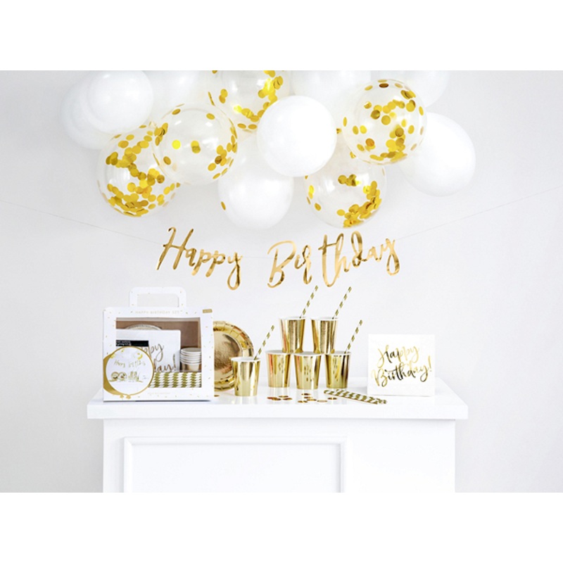 Golden Birthday party pack 60 pieces