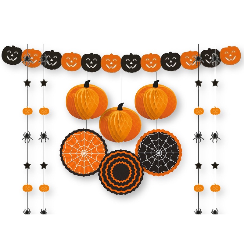 Halloween pumpkin party set 10 pieces