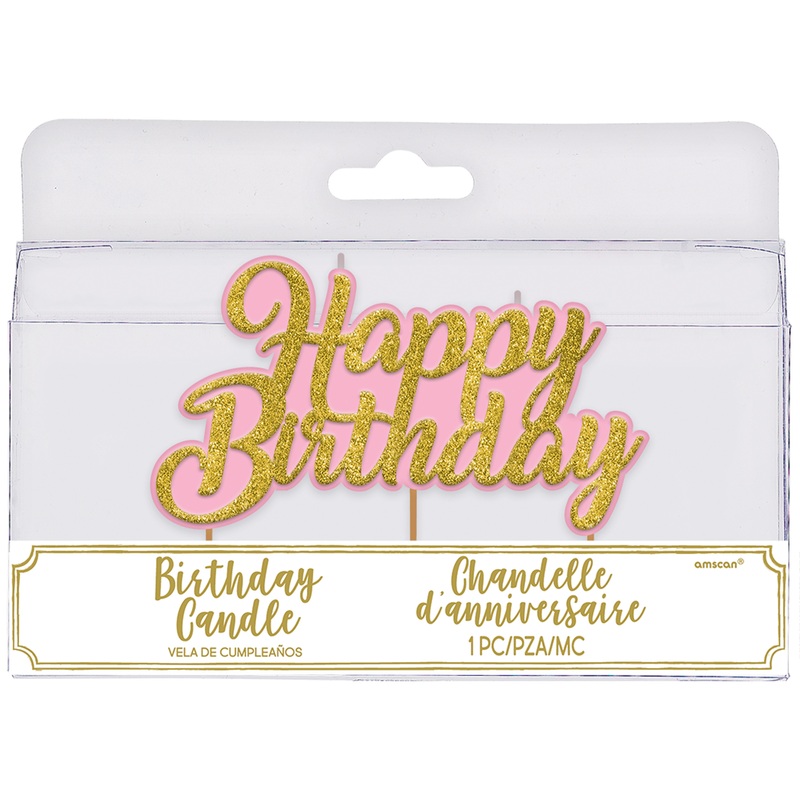 Happy birthday candle on skewers