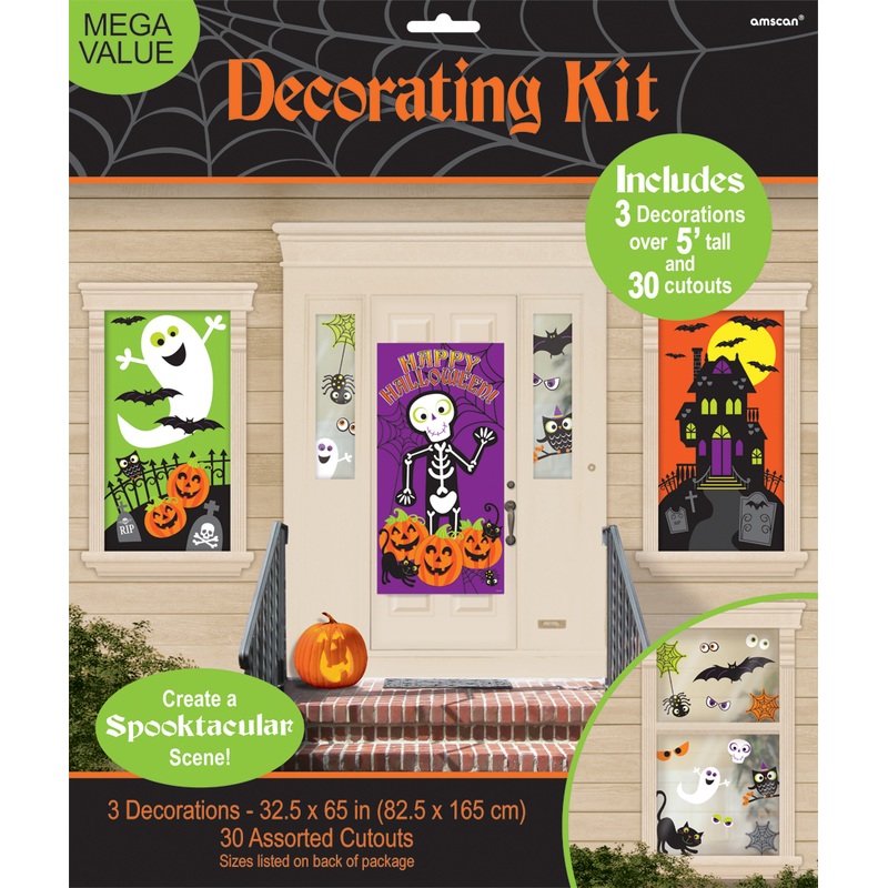 Lovable Halloween monster house decoration set 33 pieces