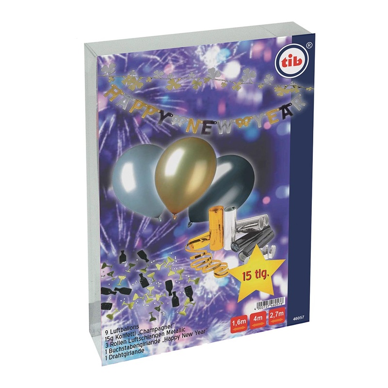 New Year's Eve party set Elegance 15 pieces