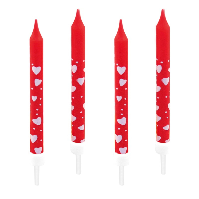 10 Forever yours cake candles 7.5cm