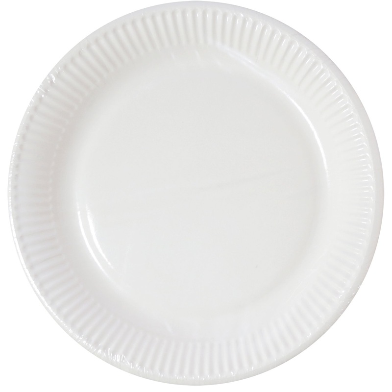 10 FSC paper plates Bellini white 23cm