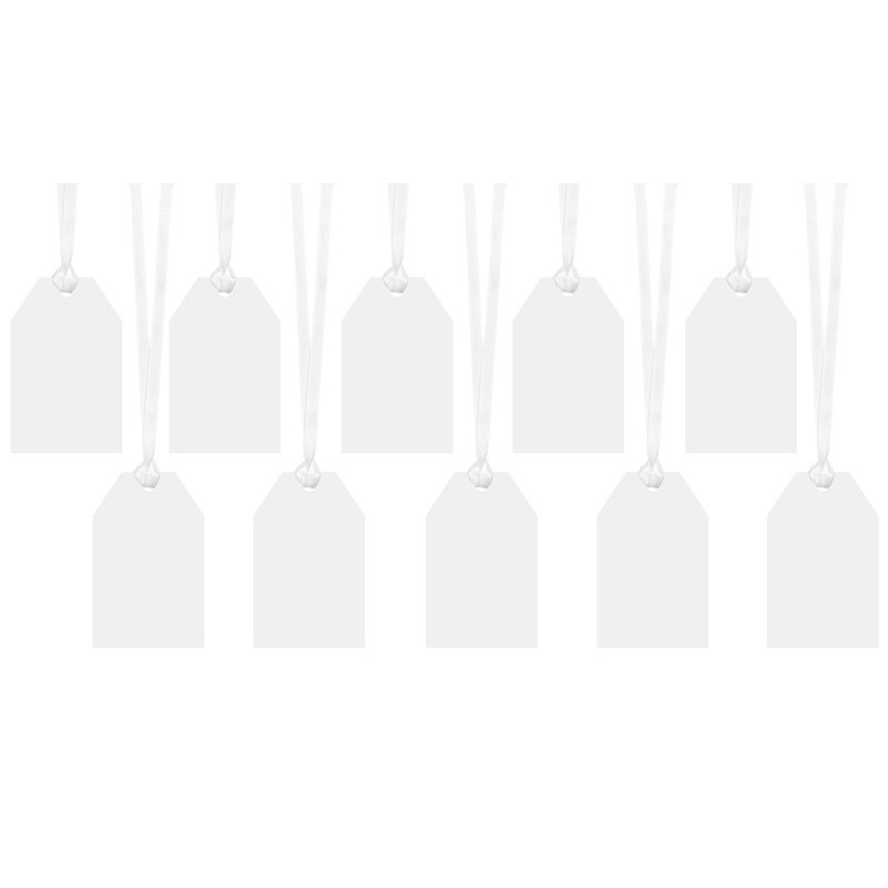 10 gift tags white 5 x 8.5cm