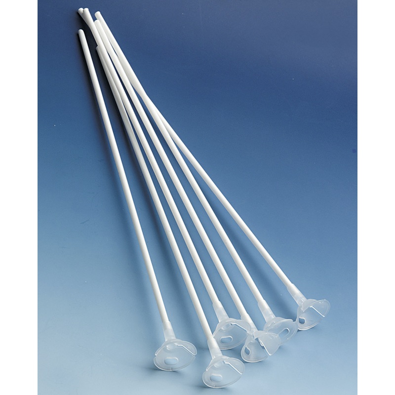 100 balloon sticks Rotterdam white With holder 40cm