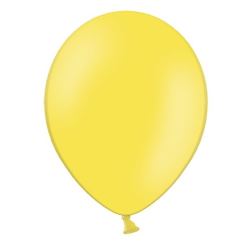 100 bright yellow balloons 13cm