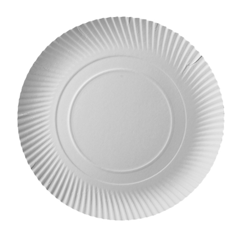 100 deep FSC plate Scarlatti white 32cm