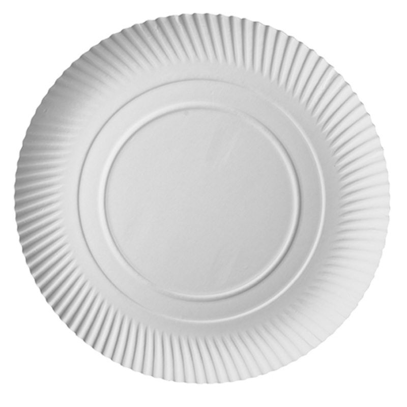 100 depth FSC plate Scarlatti white 34cm