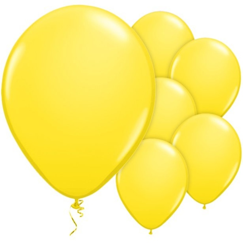 100 yellow balloons Passion 28cm