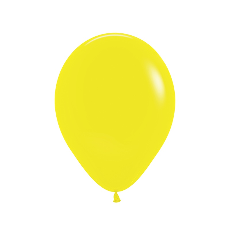 12 party balloons Madrid yellow 30cm
